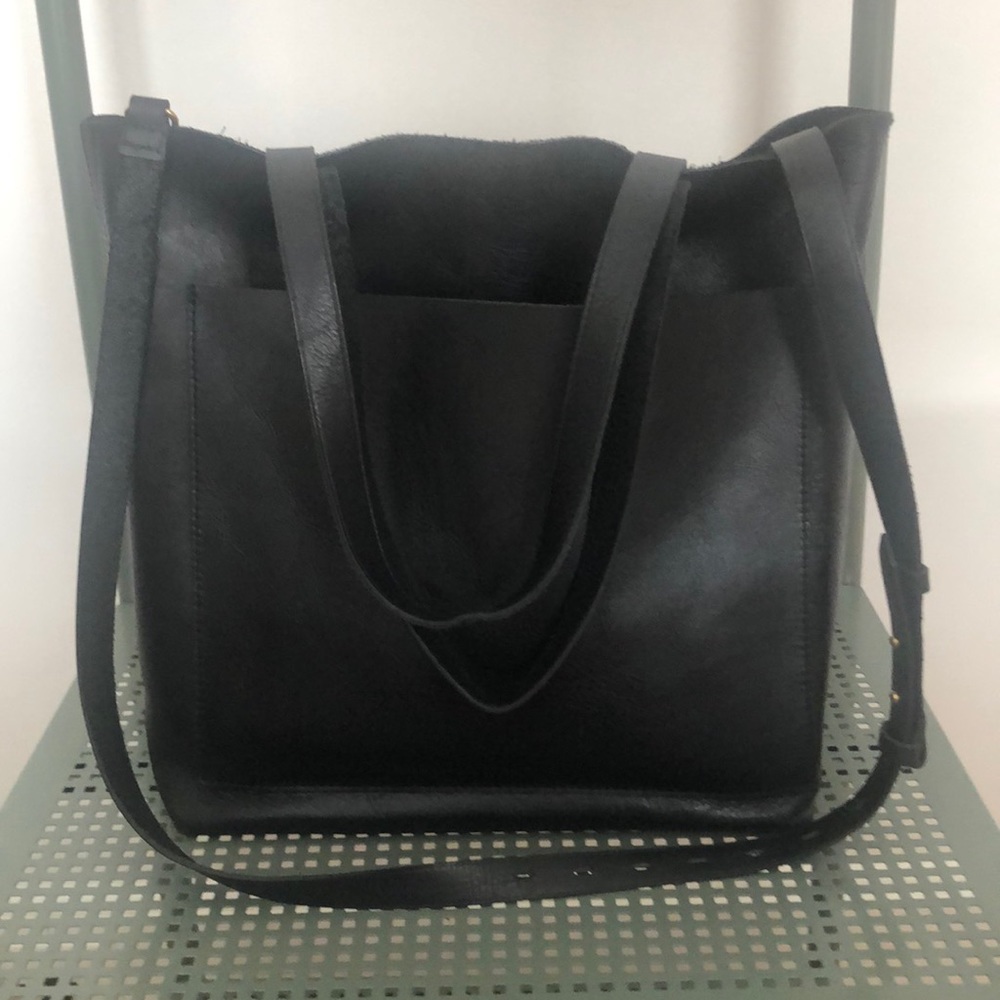 Madewell leather transporte Tote Bag